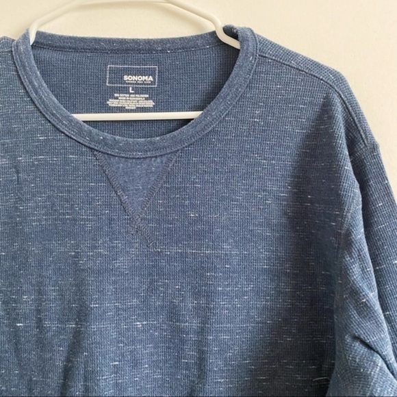 Sonoma • Medium Blue Thermal Long Sleeve Tee - Picture 2 of 3
